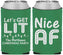 Custom Christmas Neoprene Can Coolers - Nice Af | 280093