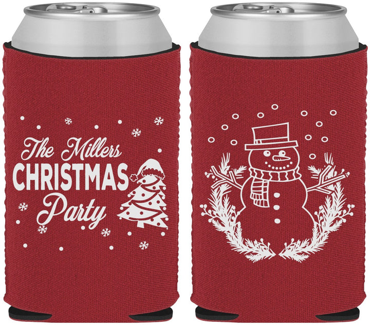 Custom Christmas Neoprene Can Coolers - Snowman | 280096