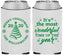 Custom Christmas Neoprene Can Coolers - Wonderful Time For A Beer | 280099