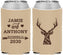 Custom Wedding Neoprene Can Coolers - Deer | 282