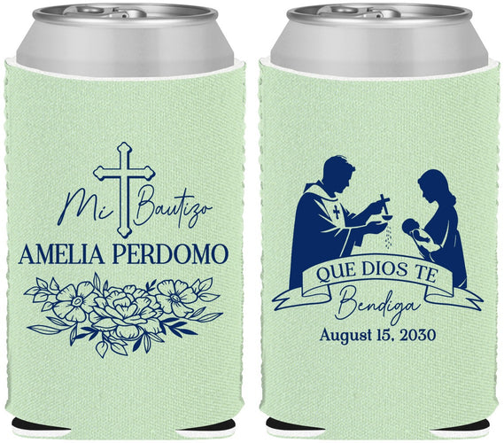 Custom Baptism Neoprene Can Coolers - Mi Bautizo | 290001