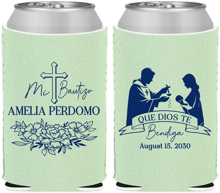 Custom Baptism Neoprene Can Coolers - Mi Bautizo | 290001