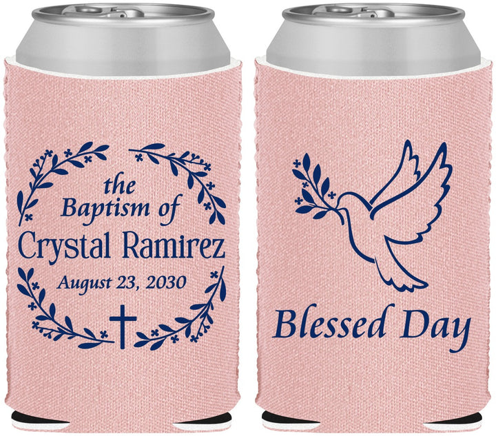 Custom Baptism Neoprene Can Coolers - Blessed Day | 290006
