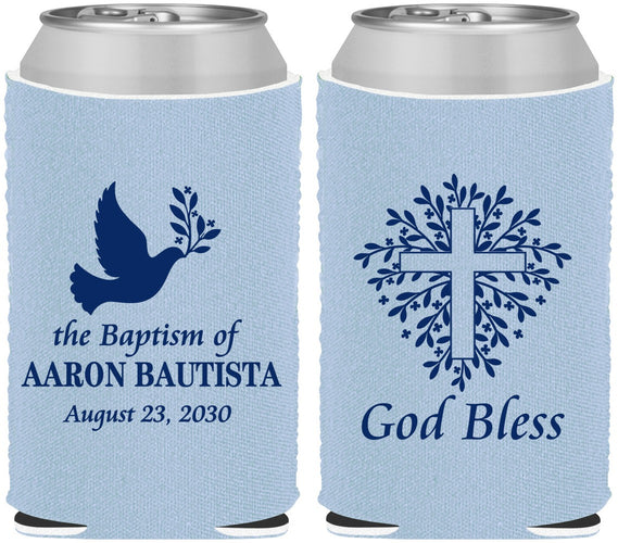 Custom Baptism Neoprene Can Coolers - God Bless | 290007