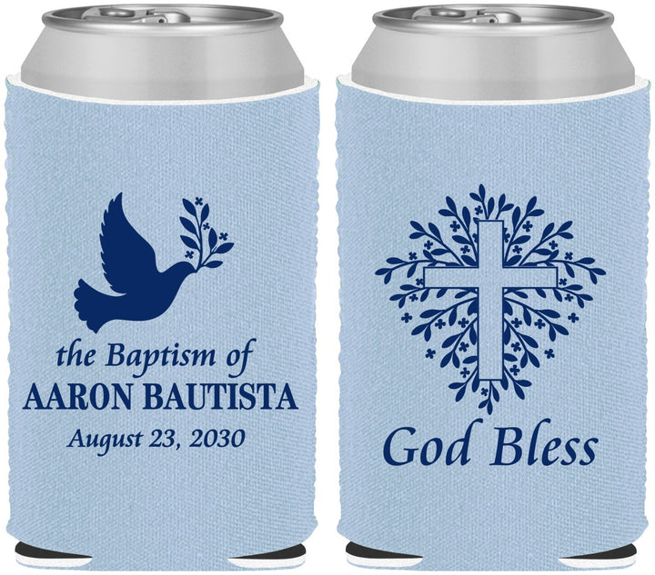 Custom Baptism Neoprene Can Coolers - God Bless | 290007