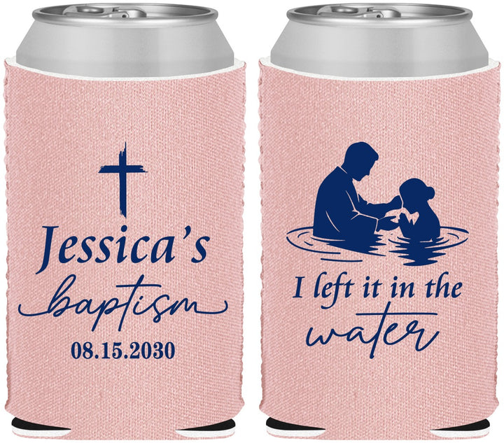 Custom Baptism Neoprene Can Coolers - I Left It In The Water | 290008