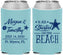 Custom Wedding Neoprene Can Coolers - Started On The Beach | 295