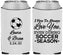 Custom Wedding Neoprene Can Coolers - Soccer | 307