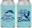 Custom Wedding Neoprene Can Coolers - Started On The Beach | 310