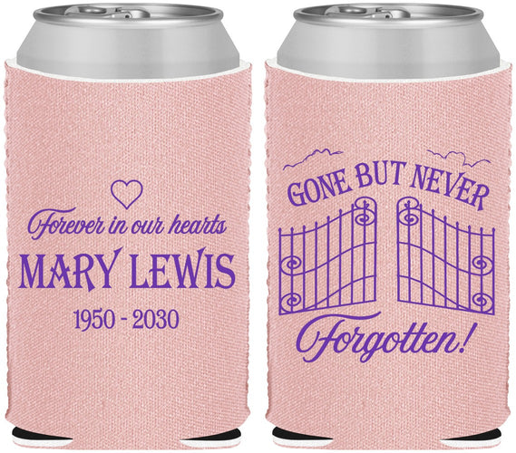Custom Memorial Neoprene Can Coolers - Gone But Never Forgotten | 310001