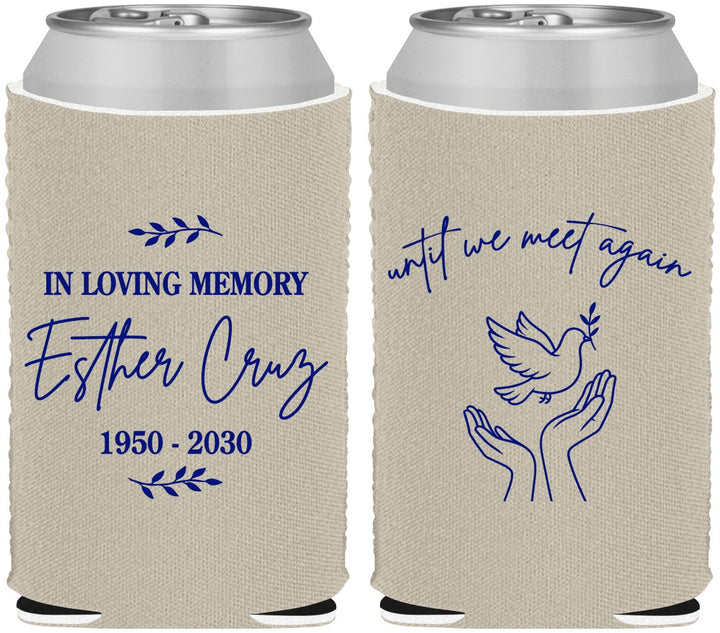 Custom Memorial Neoprene Can Coolers - In Loving Memory | 310004