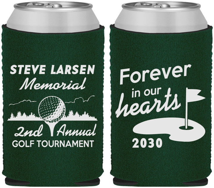Custom Memorial Neoprene Can Coolers - Forever In Our Hearts | 310006
