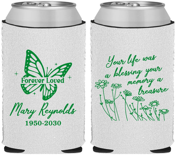 Custom Memorial Neoprene Can Coolers - Forever Loved | 310013
