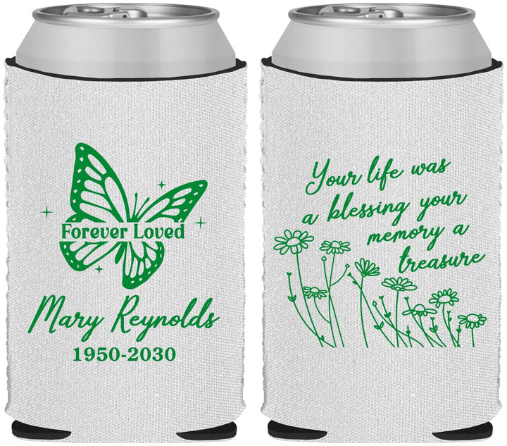 Custom Memorial Neoprene Can Coolers - Forever Loved | 310013