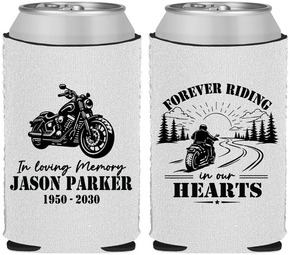 Custom Memorial Neoprene Can Coolers - Riding In Our Hearts | 310014