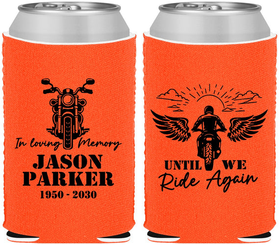 Custom Memorial Neoprene Can Coolers - Until We Ride Again | 310016