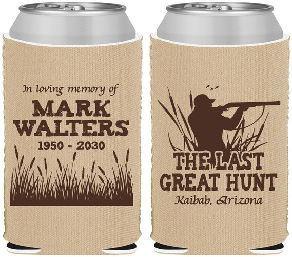 Custom Memorial Neoprene Can Coolers - The Last Great Hunt | 310020