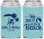 Custom Wedding Neoprene Can Coolers - We Did It On The Beach | 317