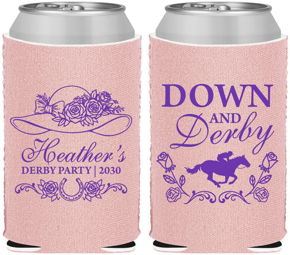 Custom Derby Day Neoprene Can Coolers - Down And Derby | 320001