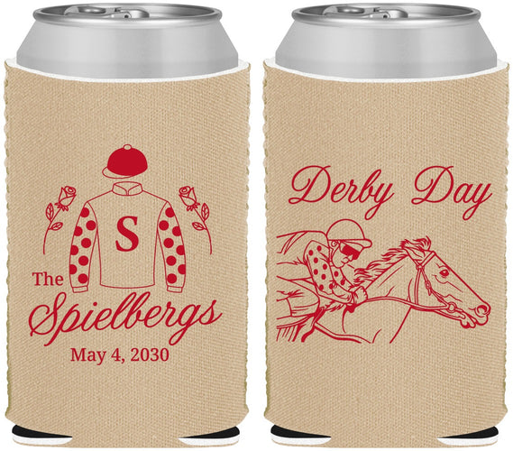 Custom Derby Day Neoprene Can Coolers - Horses | 320007