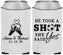 Custom Wedding Neoprene Can Coolers - Took A Shot Soccer | 322