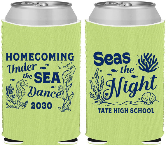 Custom Homecoming Neoprene Can Coolers - Under The Sea Dance | 330001