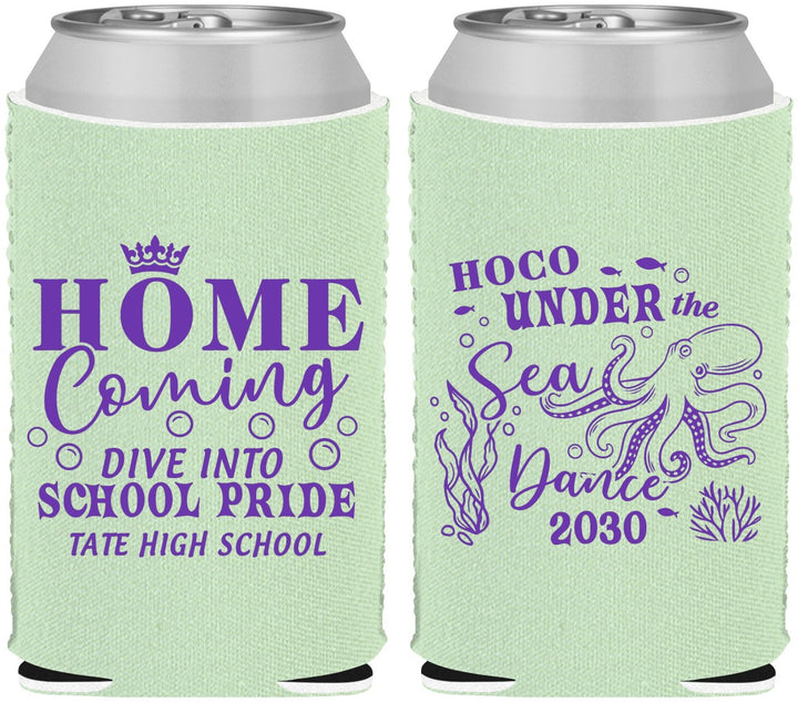 Custom Homecoming Neoprene Can Coolers - Under The Sea Dance | 330002