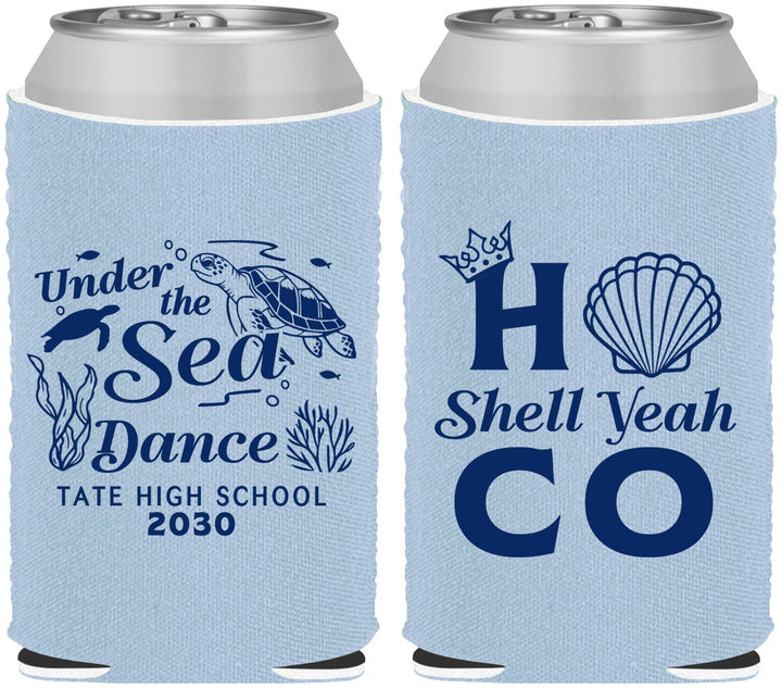 Custom Homecoming Neoprene Can Coolers - Hoco Under The Sea | 330003