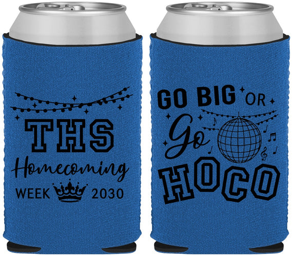 Custom Homecoming Neoprene Can Coolers - Big Or Go Hoco | 330004