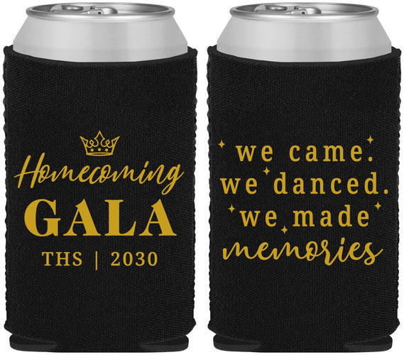 Custom Homecoming Neoprene Can Coolers - Danced Made Memories | 330008