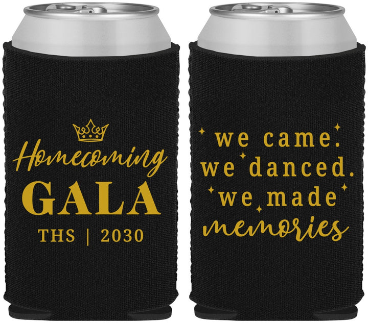 Custom Homecoming Neoprene Can Coolers - Danced Made Memories | 330008
