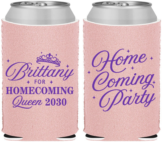 Custom Homecoming Neoprene Can Coolers - Hoco Queen Vote | 330022