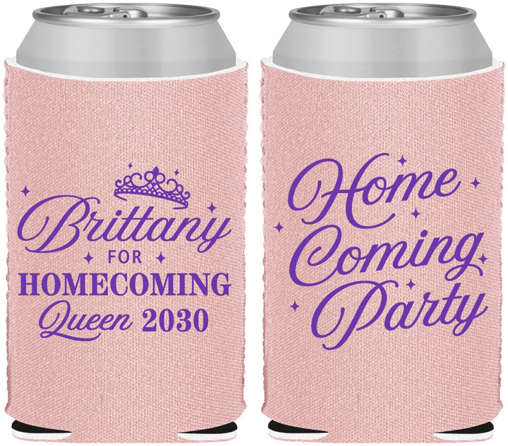Custom Homecoming Neoprene Can Coolers - Hoco Queen Vote | 330022