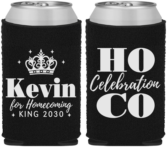 Custom Homecoming Neoprene Can Coolers - Hoco King Vote | 330023