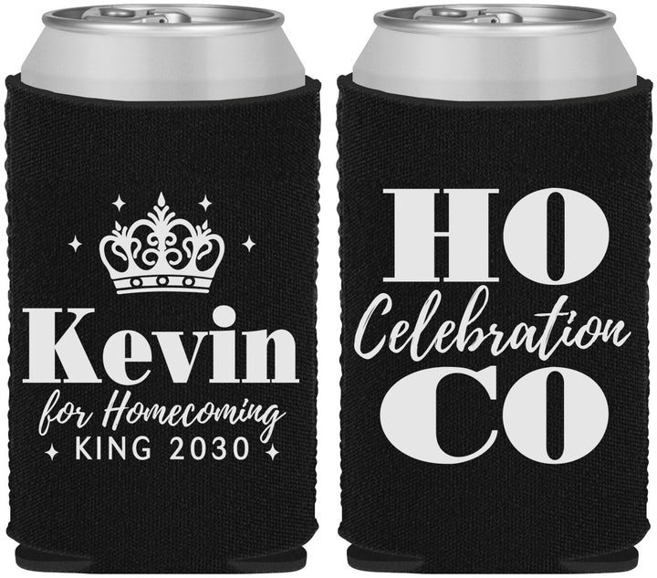 Custom Homecoming Neoprene Can Coolers - Hoco King Vote | 330023