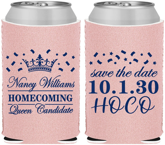 Custom Homecoming Neoprene Can Coolers - Hoco Queen Vote | 330024