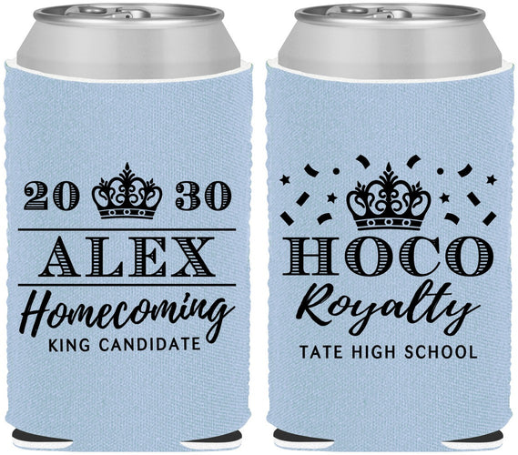 Custom Homecoming Neoprene Can Coolers - Hoco King Vote | 330025