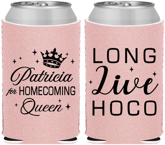 Custom Homecoming Neoprene Can Coolers - Hoco Queen Vote | 330026