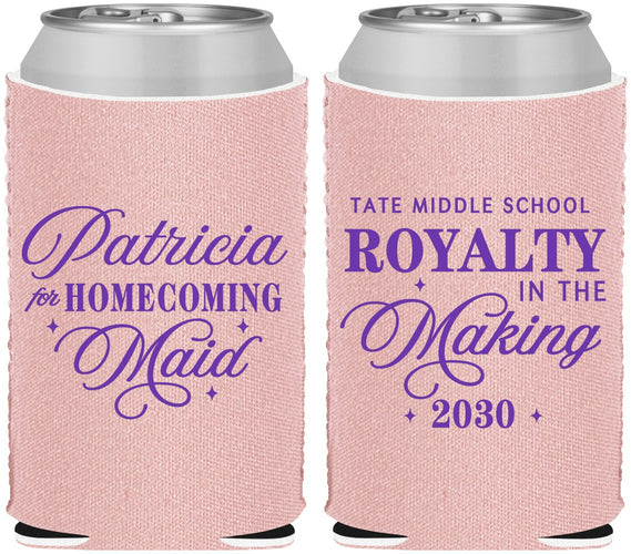 Custom Homecoming Neoprene Can Coolers - Hoco Maid Vote | 330028