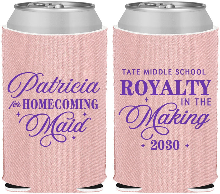 Custom Homecoming Neoprene Can Coolers - Hoco Maid Vote | 330028