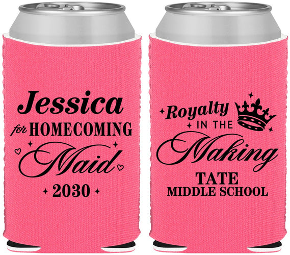 Custom Homecoming Neoprene Can Coolers - Hoco Maid Vote | 330029