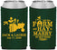 Custom Wedding Neoprene Can Coolers - Left The Farm Tractor | 347