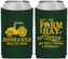 Custom Wedding Neoprene Can Coolers - Left The Farm Tractor | 351
