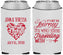 Custom Wedding Neoprene Can Coolers - Journey Traveling With | 354