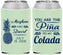 Custom Wedding Neoprene Can Coolers - Pina Colada | 364