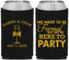 Custom Wedding Neoprene Can Coolers - Formal Here To Party | 366