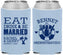 Custom Wedding Neoprene Can Coolers - Eat Drink Be Married | 367