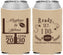 Custom Wedding Neoprene Can Coolers - Football | 394