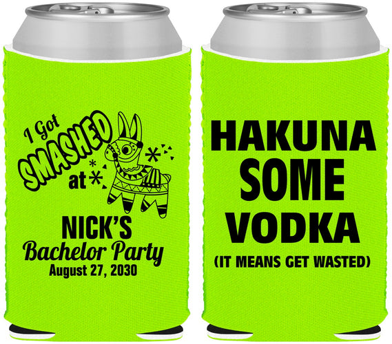 Custom Bachelor Party Neoprene Can Coolers - Fiesta Mexican | 40004