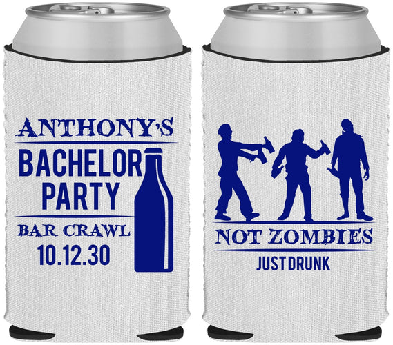 Custom Bachelor Party Neoprene Can Coolers - Bar Crawl | 40010